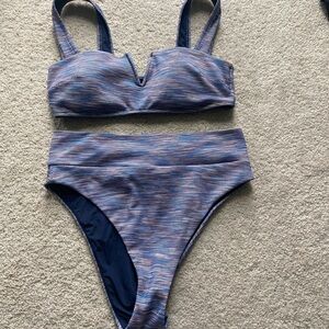 Aerie Multicolor Textured Bikini Set
